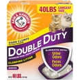 thumbnail image 1 of Arm & Hammer Double Duty Dual Advanced Odor Control Scented Clumping Cat Litter, 18kg, 1 of 6