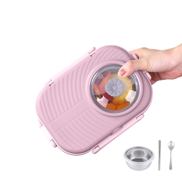 Articles en Liquidation! Ymkly Rangement de Cuisine, Boîte de Rangement, Boîte à Lunch en Acier Inoxydable pour Enfants d'École avec Contenants Alimentaires, Sac à Lunch Isolé Réutilisable, Boîte à Lunch pour, Tasse de Voyage pour Café Contigo