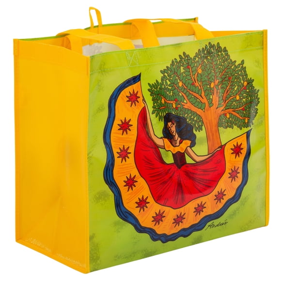 Walmart Latin Heritage Month Reusable Shopping Bag, Grocery Tote Bag, Yellow