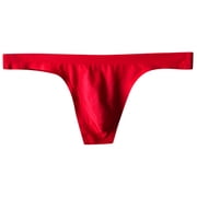 Ketyyh-chn99 Men's Underwear Bikini Briefs Men Fashion Underpants Solid Briefs Underwear Pants Panties for XL,Red