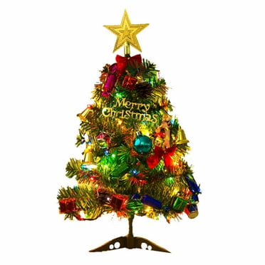 XZNGL Christmas Decorations Christmas Tree Decorations Led Artificial Small Mini Christmas Tree Tabletop Desk Ornaments Xmas Home