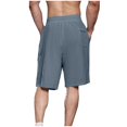 thumbnail image 4 of Diufon Men's Athletic Shorts Cotton Linen Drawstring Waisted Outdoor Sport Shorts Spring Summer Shorts with Pockets, 4 of 5