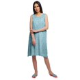 thumbnail image 2 of Moomaya Cotton A-Line Sleepwear For Ladies Round Neck Button Placket Nightdress, 2 of 6