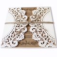 thumbnail image 4 of Picky Bride 50Pcs Rustic Wedding Invitations with Kraft Wedding Invite Cards Blank Laser Cut Wedding Invitations - Set of 50 pcs (Blank Wedding Invitations), 4 of 4