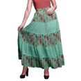 thumbnail image 1 of Bimba Jupes Maxi Imprimées Femmes Style Bohème Gitane Longue Jupe en Coton, 1 of 5