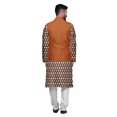 thumbnail image 3 of Atasi Indian Kurta Pyjama Jacket Set For Men Printed Classic Casual Clothing, 3 of 5