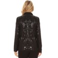 thumbnail image 2 of Women's Evening Sparkle Sequins Open Front Long Sleeve Blazer Jacket, 2 of 5