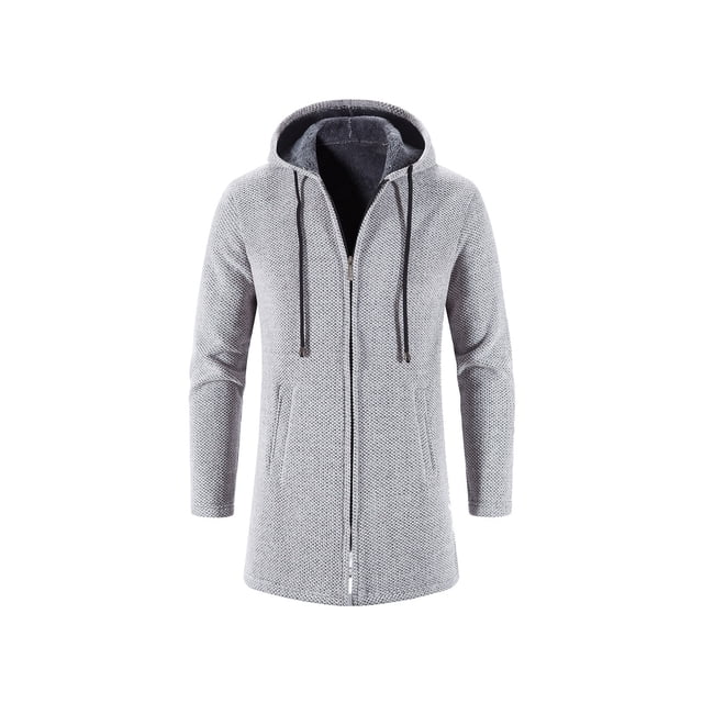 CEHVOM Cardigan à Capuche en Tricot pour Homme, Nouvelle Collection Automne, Long, Décontracté, Coloré