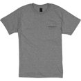 thumbnail image 4 of Hanes Beefy-T Men`s Pocket T-Shirt, S, Charcoal Heahter, 4 of 4