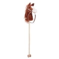 thumbnail image 4 of Jouet Bâton Tête de Cheval pour Enfants, Expression Mignonne, Peluche Douce, Bâton Cheval en Peluche avec Roues Coulissantes, 4 of 8