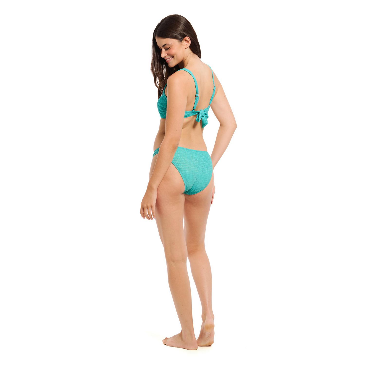 Summer Flirtt Bas de bikini texturés taille basse pour femme