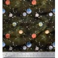 thumbnail image 1 of Soimoi Cotton Voile Fabric Planet Galaxy Decor Fabric Printed Yard 56 Inch Wide, 1 of 3