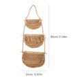 thumbnail image 2 of COOPHYA 1Set Hanging Fruit Hammock For Kitchen With Elegant Wooden And Cotton Design, 2 of 5