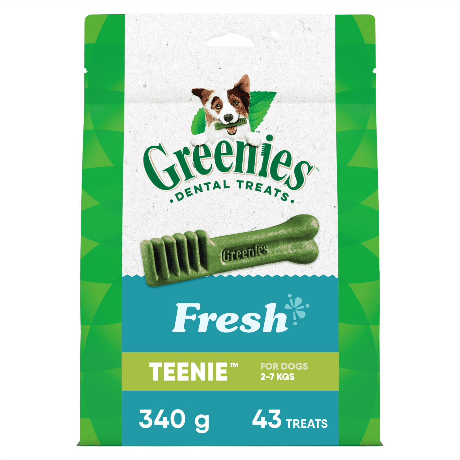 Greenies Fresh TEENIE Oral Care Natural Dental Adult Dog Treats Small