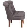 thumbnail image 2 of HERCULES Kenley Series Black Fabric Tufted Chair, 2 of 4