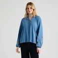 thumbnail image 1 of Mexx Femmes Blouse avec Col Mao, 1 of 5