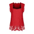 thumbnail image 4 of LSLJS Women's Casual Solid Color Collar Sleeveless Top, Womens Tank Tops, 4 of 6