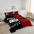 thumbnail image 3 of Erosebridal Ensemble de Literie Camping Heureux Simple, Couette Véhicule Récréatif, Décoration de Chambre Vintage, Réversible, Léger, 2 Pcs, 3 of 7