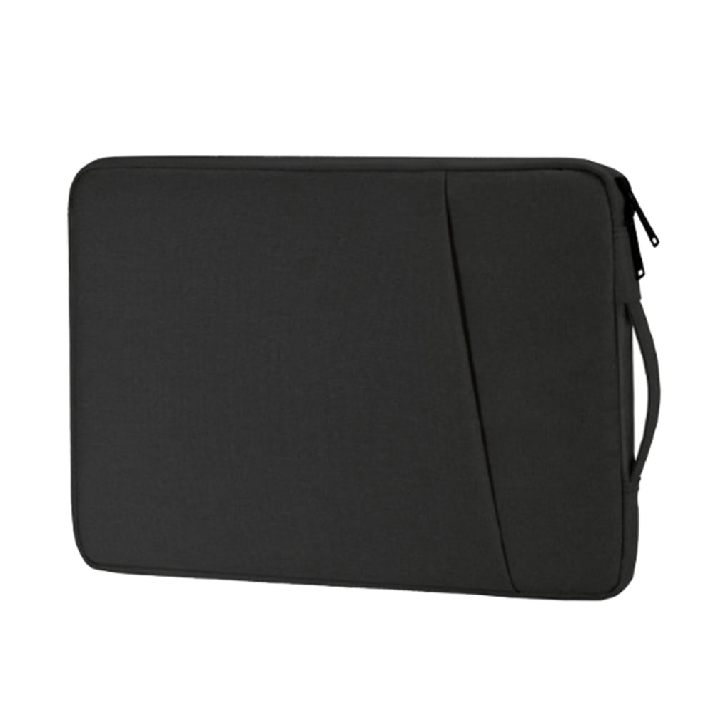 Universal Laptop Anti-scratch Carrying Bag Portable Notebook Computer Zipper Closure Polyester Protective Case Black 14 Inch