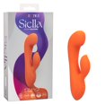 thumbnail image 1 of CalExotics Stella Liquid Silicone Dual "G" Rabbit Vibrator, Orange, 1 of 11