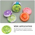 thumbnail image 2 of Pill Case 7 Grids Round Tablet Candy Storage Holder Dispenser Portable Office School Pocket Travel Camp Container Box Light Green, 2 of 9
