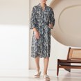 thumbnail image 2 of SDNall Robe d'Été pour Femmes et Hommes à Taille Élastique, Imprimée, Décontractée, avec Poches à Liens, Robes d'Été, Robes d'Été pour Femmes, 2 of 3