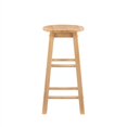 thumbnail image 3 of Linon Sims 24" Backless Wood Counter Stool in Natural Brown, 3 of 14