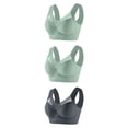 thumbnail image 1 of Timegard Womens Plus Size Bras No Underwire Full Coverage Mesh Breathable Comfort Everyday Bralette, 1 of 2