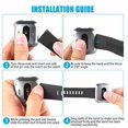 thumbnail image 3 of Replacement Bands Compatible with Fitbit Versa/Versa 2 / Versa Lite Silicone Adjustable Classic Accessory Wristband Fitness Straps for Women Men Small and Large, 3 of 5
