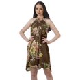 thumbnail image 1 of Moomaya Printed Tunic Tank Dress Swing Dress Halter Neck Mini Summer Dress, 1 of 4