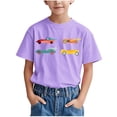 thumbnail image 1 of WRKEKC T-Shirts d'Été pour Garçons, T-Shirts Décontractés pour Garçons, T-Shirts Polyvalents Décontractés à Manches Courtes pour Enfants avec Motif Imprimé et Col Rond, 1 of 6