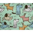thumbnail image 5 of oneOone Polyester Spandex Light Mint Green Fabric Dog Cartoon Craft Projects Decor Fabric Printed By The Yard 56 Inch Wide-7V, 5 of 5
