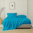thumbnail image 1 of SGI Bedding 1000 TC Egyptian Cotton Bed Sheet Set - Twin Size Sheets 1000 Count Sheets for Twin Size Bed - Soft, Durable Sheets Cotton Sheets in 1000 TC 18" Deep Turquoise Blue, 1 of 6