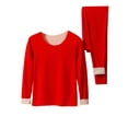 thumbnail image 1 of Timegard Womens 2 Piece Sets Lightfleece Base Layer Outfits Long Sleeve Tops Bottom Fitting Thermal Underwear, 1 of 2