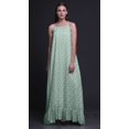 thumbnail image 3 of Bimba Robe de Nuit Imprimée Rose Florale Menthe Pastel pour Femmes Longue à Bretelles Spaghetti Robe Maxi Vêtement de Nuit Grande, 3 of 5