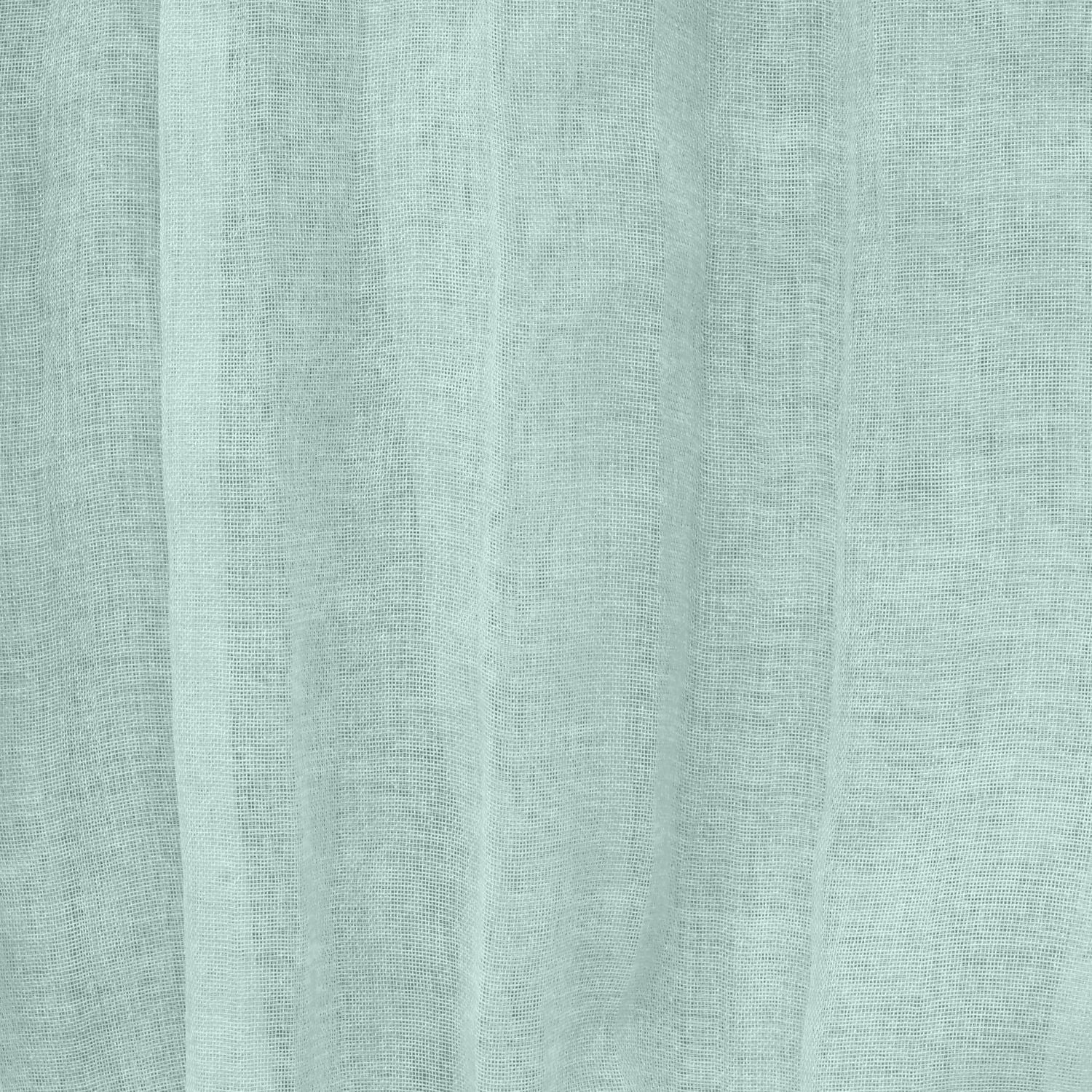 Loft Living Peoria Transparent Double Tetiere panneau de rideau 52 x 95 in Pale Thyme