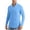 Light Blue#mens upf long sleeve shirt, variant on Brnmxoke Mens Sunshirt Summer Casual Half Zip Stand Collar Long Sleeve Sunshirts Sun Protection Fishing Running Outdoor T-Shirts Dark Gray,XL