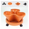 thumbnail image 1 of Stackable Vertical Flower Pot Plastic Multi-layer Garden Planter Tower with Movable Casters, 1 of 6
