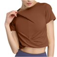 thumbnail image 1 of Yuyuzo Haut d'Entraînement pour Femmes Sans Manches à Col Rond Court Course Actif Yoga Gym T-Shirts, 1 of 7