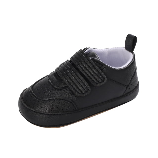 XDZJLR Infant Sneakers Spring And Autumn Children Toddler Boys Girls Flat Bottom Non Slip Comfortable Double Hook Loop Solid Color Style Sneaker