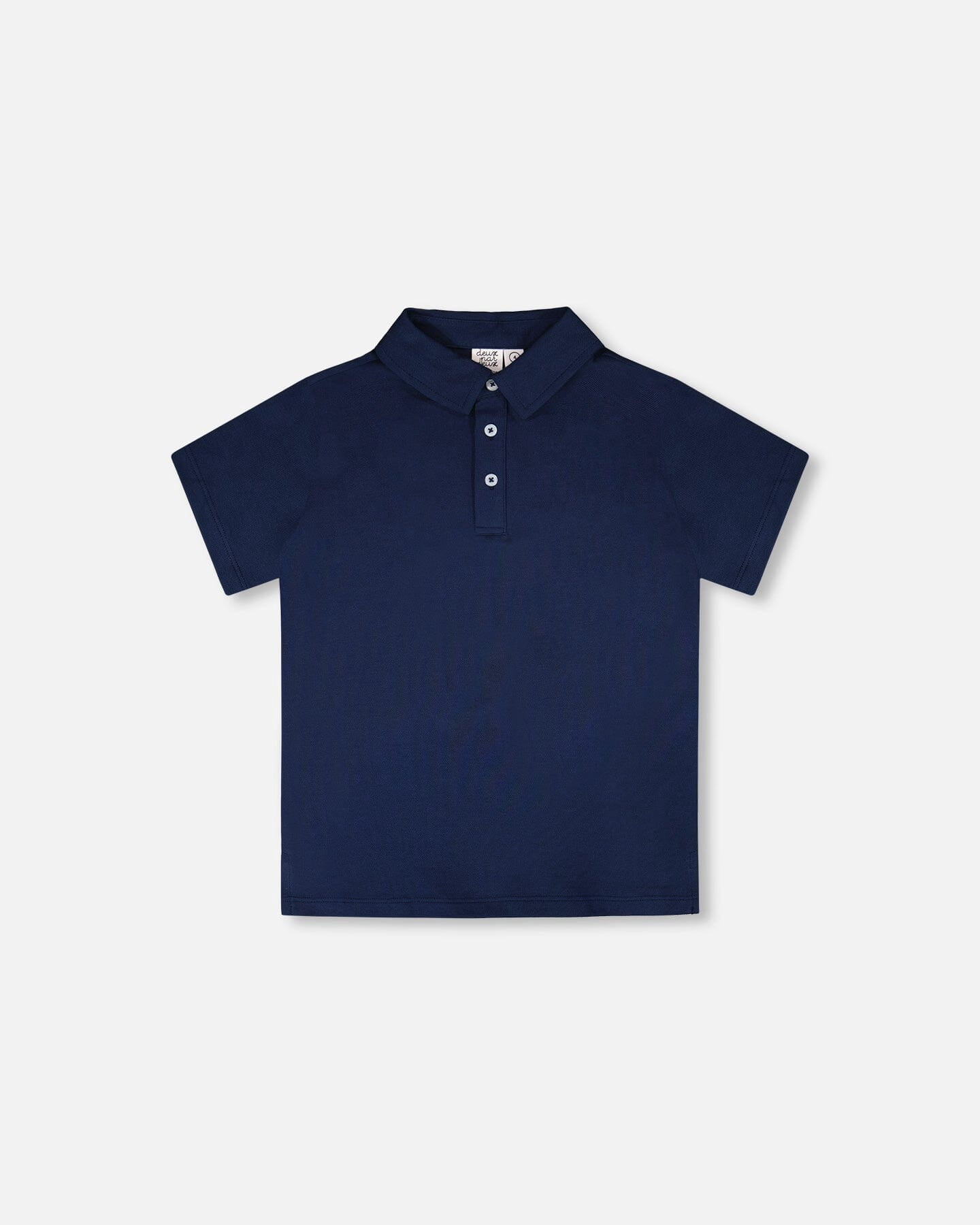 Deux Par Deux Polo pour Garçon Bleu