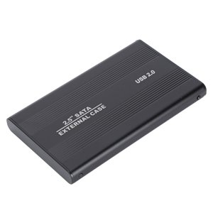 HDD Enclosure, HDD Enclosure Plug Play Hard Drive Enclosure SSD Adapter 3TB USB2.0 SSD Hard Disk Box for OS X Laptops External Data Storage