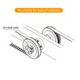 thumbnail image 3 of Shaft Fixing Collar, Split Shaft Collar Easy To Install 25mm  For  Assemblies, 3 of 8