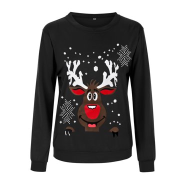 Parent- Matching Outfits Family Casual Wear Long Sleeve Printed Christmas Shirt Comfortable Stylish Design for Adults and Kids
