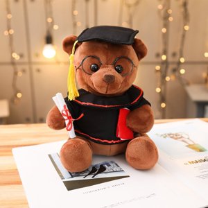 CQCYD Jouets d'élimination sous $5 Graduation Teddy ours peluche ours animal farci avec chapeau et diplôme
