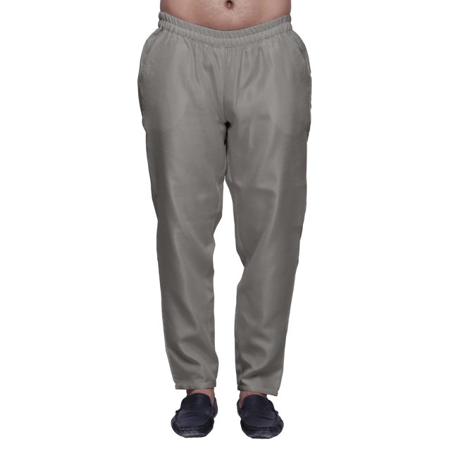 Atasi Solid Ready Made Dupion Elastic Pajama For Mens Ethnic Bottom Pants