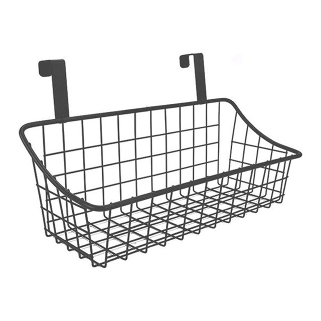 Bedside Storage Basket Dorm Room Bed Storage Basket Metal Mesh Desktop Corner Shelves Hanging Organizer Rack Shelf Bedside for Book Phones Drinks Tissues Office Home