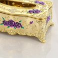 thumbnail image 3 of veasfak Home Rectangular Tissue Paper Box Case Holder Cover Golden, 3 of 3