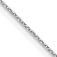 thumbnail image 1 of Collier Chaîne Torsadée à Maillons Ronds 14k Or Blanc 14 Pouces.6mm Pendentif Breloque, 1 of 9