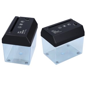 Mini Shredder, Portable Taille Poids léger Mini Papier Shredder opération facile pour la maison pour l'école pour bureau